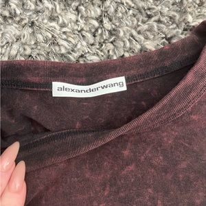 Alexander Wang acid wash crop top size small